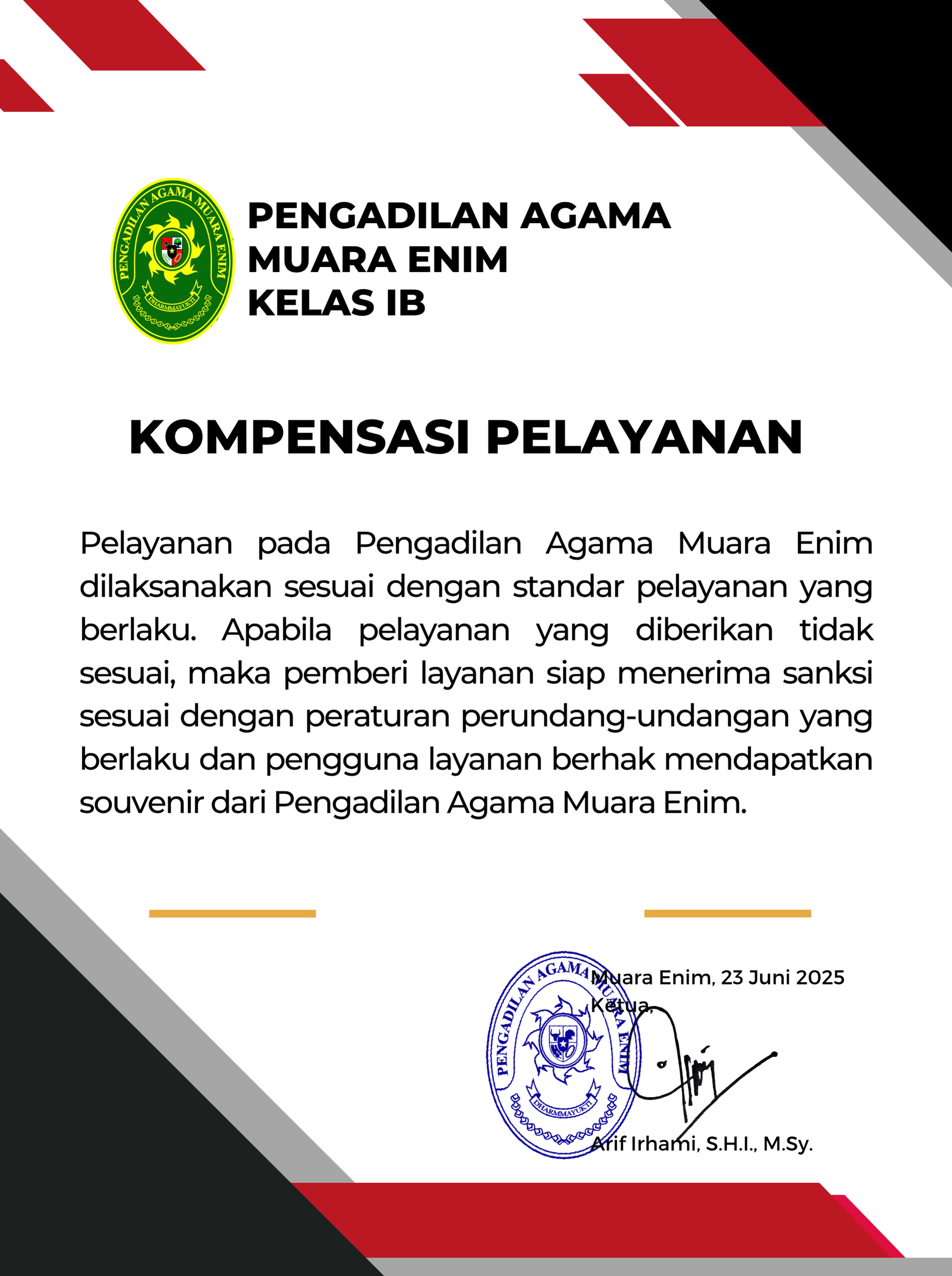 KOMPENSASI PAK ARIF50 x 67 cm