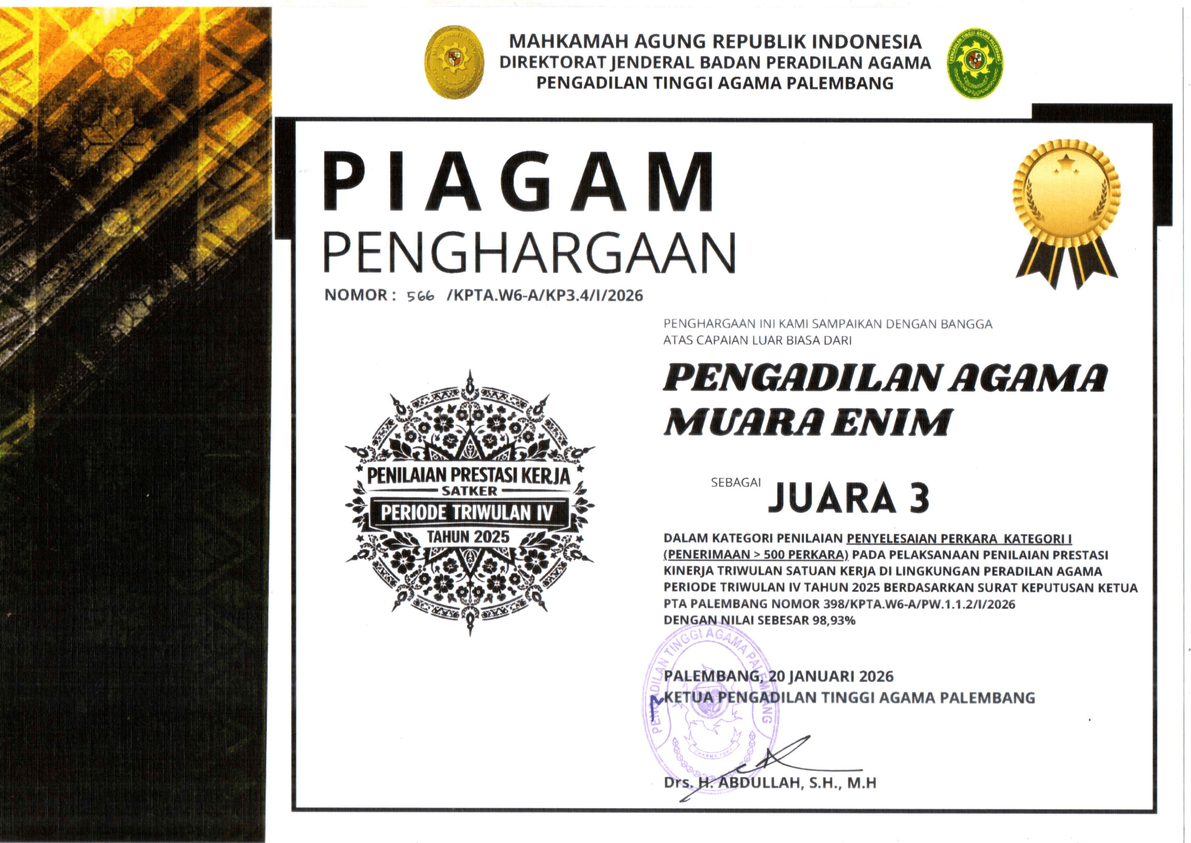 8. Penyelesaian Perkara Kategori I Juara 3 1